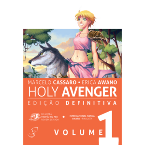 Capa de Holy Avenger - edição definitiva volume 1, de Marcelo Cassaro e Erica Awano.