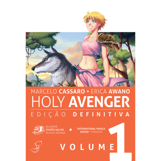 Capa de Holy Avenger - edição definitiva volume 1, de Marcelo Cassaro e Erica Awano.
