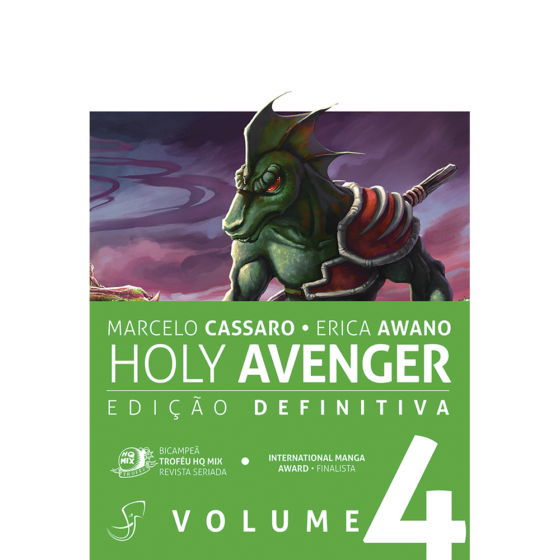 Capa de Holy Avenger 4, terceiro volume da HQ de Tormenta. Edição definitiva.