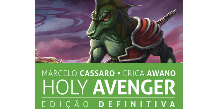 Capa de Holy Avenger 4, terceiro volume da HQ de Tormenta. Edição definitiva.