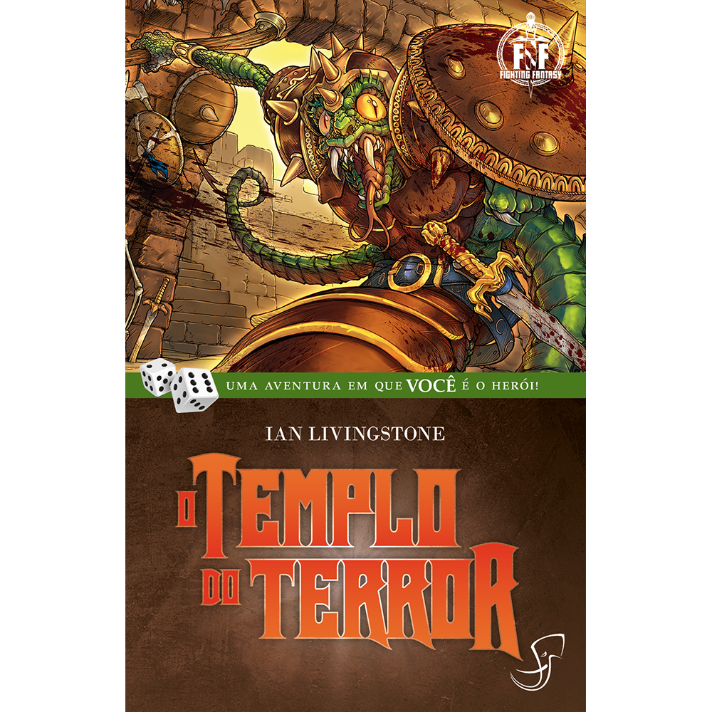 Rpg Solo O Templo Do Terror Por Ian Livingstone - Livros Jogos Aventuras  Fantásticas #7 - Editora Marques Saraiva