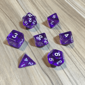 Conjunto de Dados — Translúcido Roxo