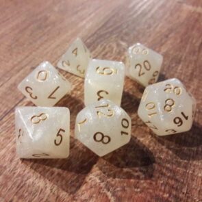 Conjunto de Dados — Branco Glitter