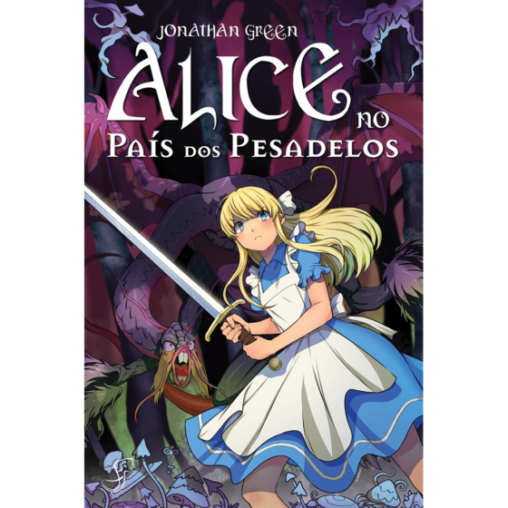 Capa do livro-jogo Alice no País dos pesadelos.
