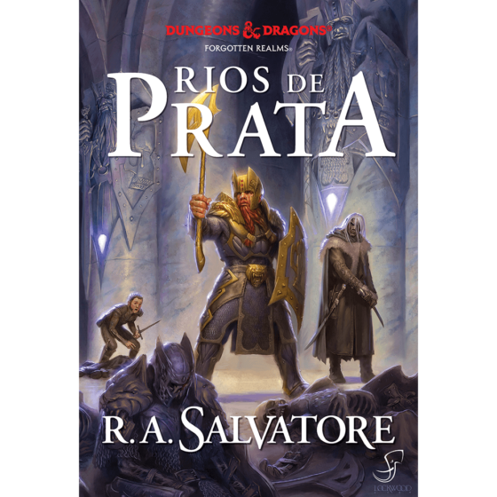Capa do livro Rios de Prata, romances de D&D de R. A. Salvatore