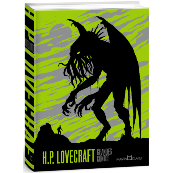 Capa de Indo além de H.P. Lovecraft Grandes Contos com fundo verde