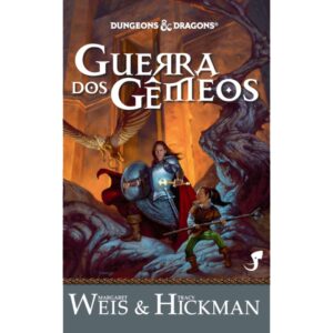 Capa do livro Guerra dos Gêmeos, segundo volume da trilogia Lendas de Dragonlance.