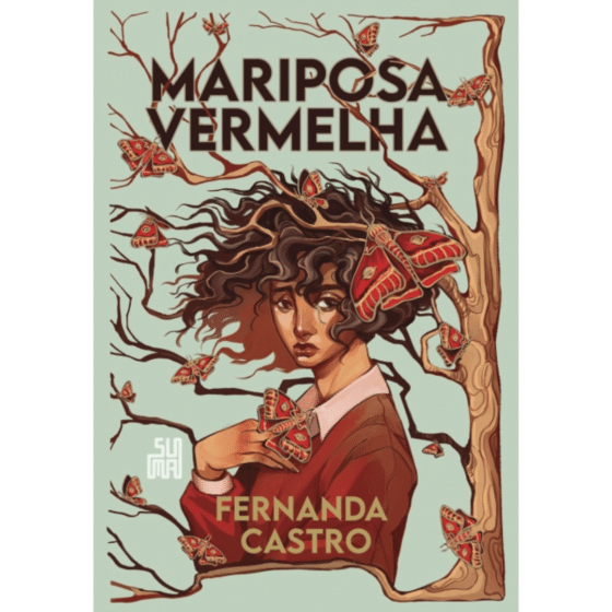 Capa do livro Mariposa vermelha, de Fernanda Castro.