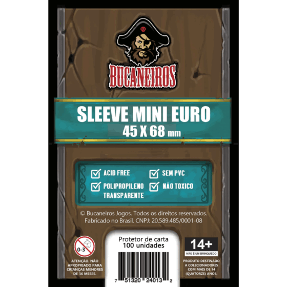 Bucaneiros — Sleeve Mini Euro 45 x 68mm