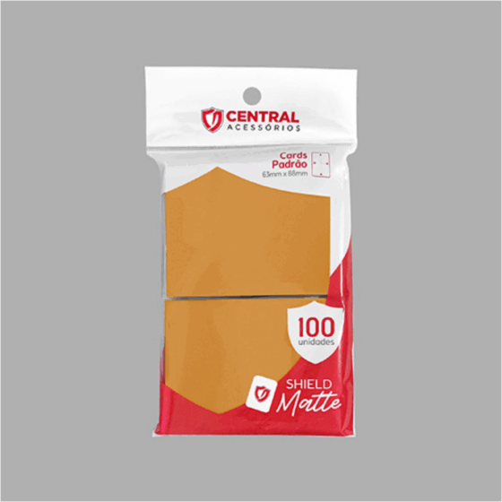 Central Acessórios —  Shield Padrão Matte — Laranja Pastel (100 Unidades)