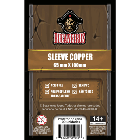 Bucaneiros — Sleeve Copper 65 x 100mm