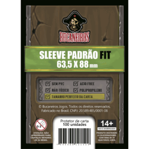 Bucaneiros — Sleeve Padrão Perfect Size 63,5 x 88mm