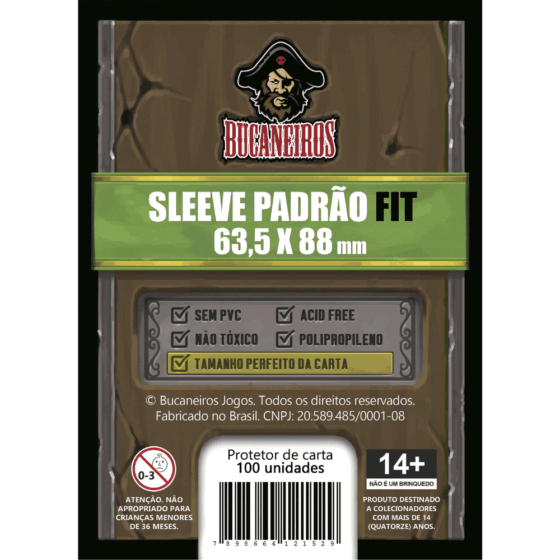 Bucaneiros — Sleeve Padrão Perfect Size 63,5 x 88mm
