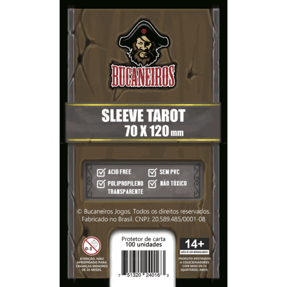 Bucaneiros — Sleeve Tarot 70 x 120mm