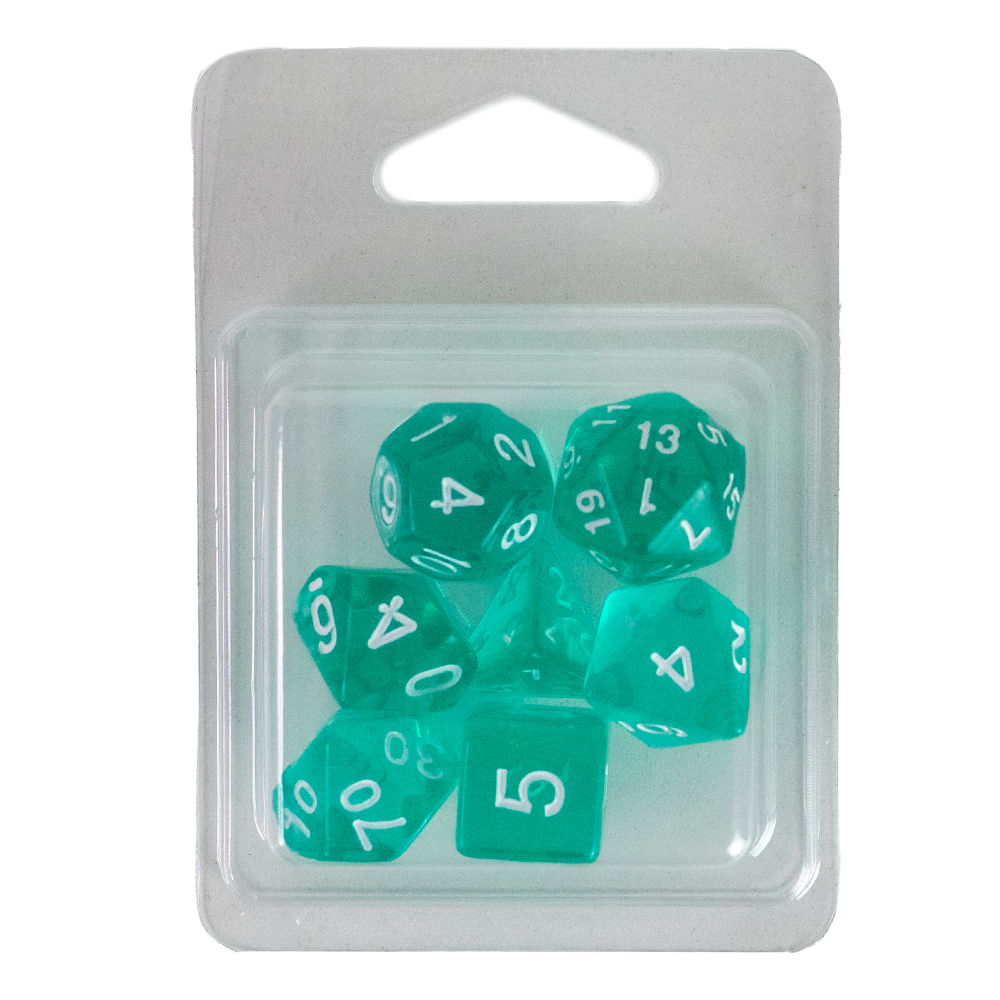 Conjunto de Dados Jambô — Translucido Turquesa - Imagem 2