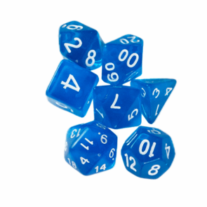 Conjunto de Dados Jambô — Translucido Azul