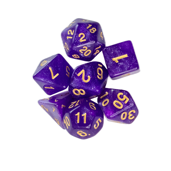 Conjunto de Dados Jambô — Glitter Roxo