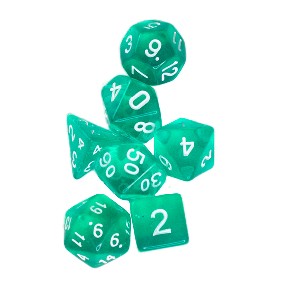 Conjunto de Dados Jambô — Translucido Turquesa