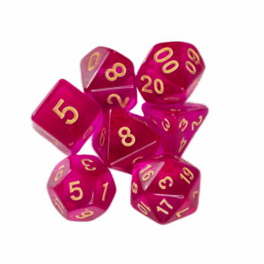 Conjunto de Dados Jambô — Translucido Rosa